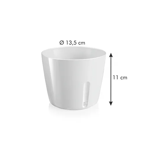 Tescoma VASO PER PIANTE TONDO GRIGIO