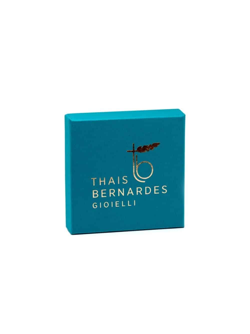 Thais Bernardes Anello Mini Chevalier Smaltato Rosso