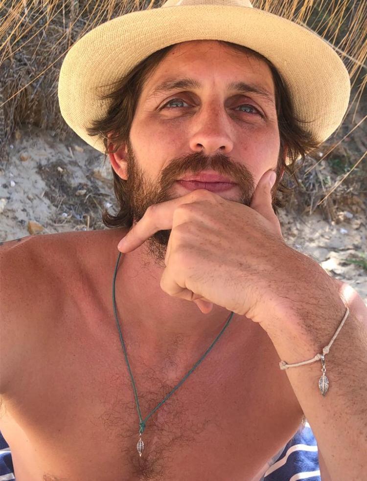 Thais Bernardes Collana In Cotone Con Piuma In Argento