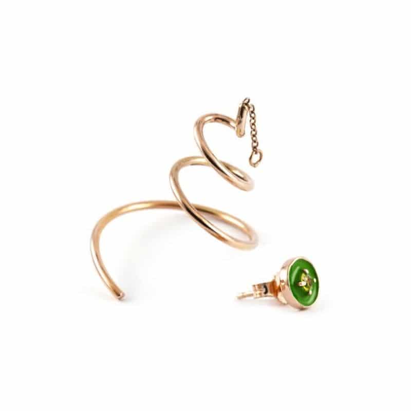 Thais Bernardes ORECCHINI ASIMMETRICI ” STELLE FILANTI “