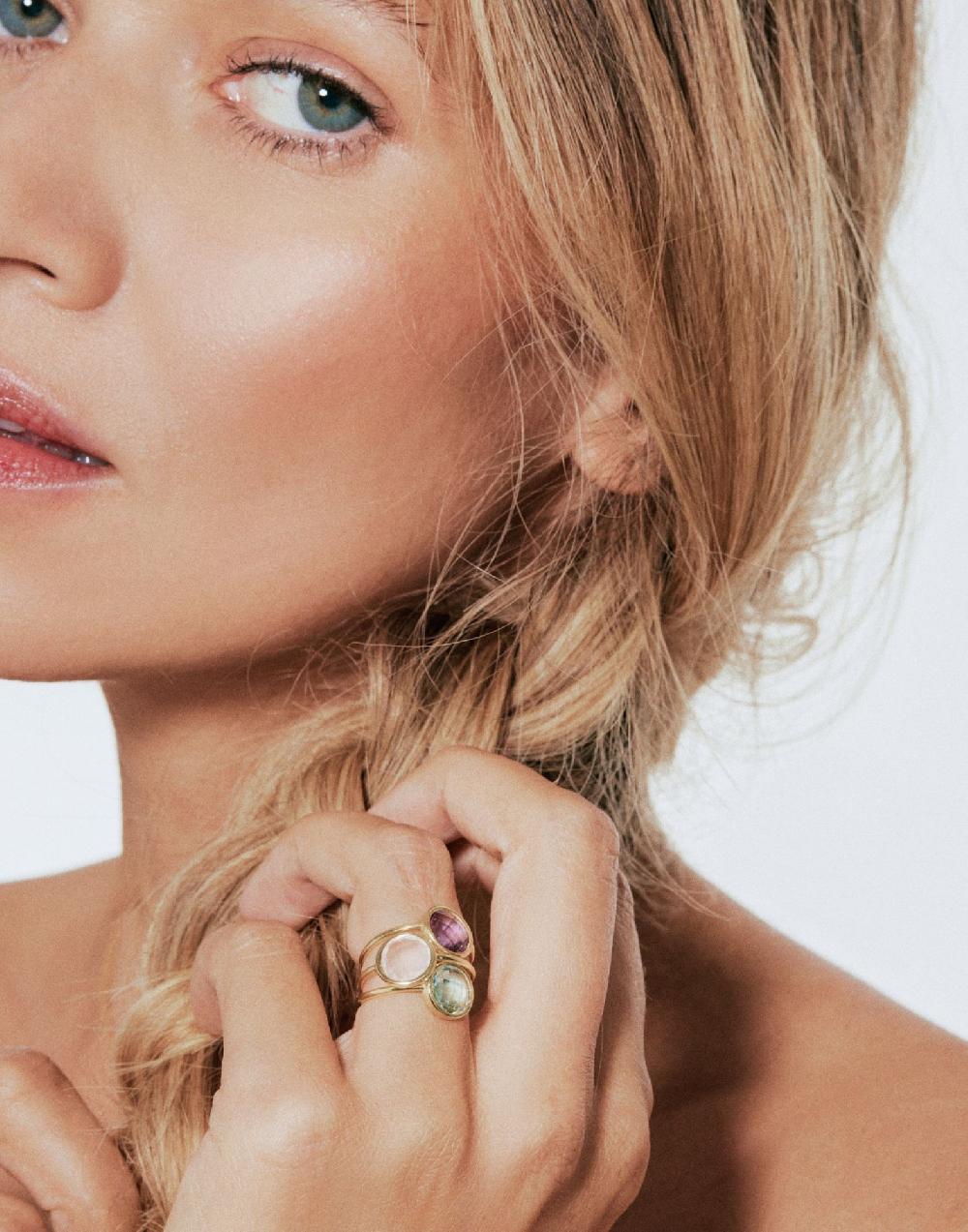 Thais Bernardes Anello Colors Quarzo Rosa