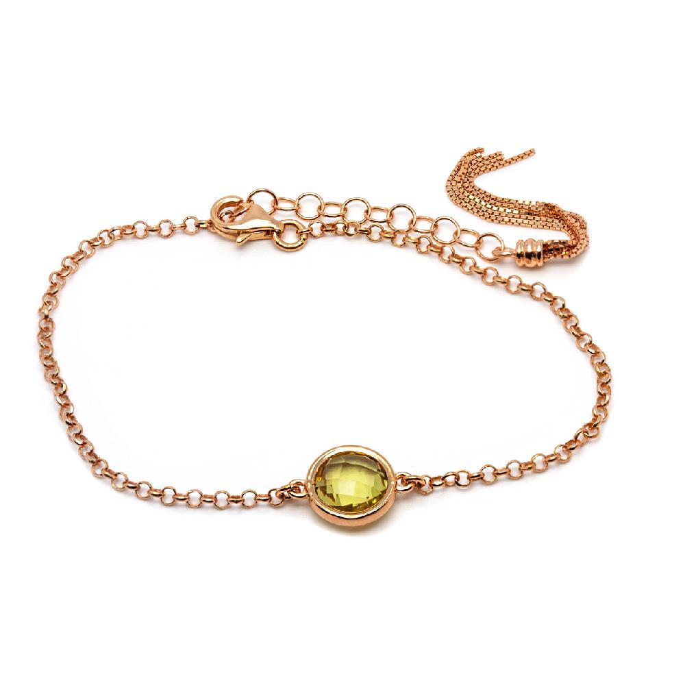 Thais Bernardes Bracciale Colors con Quarzo Lemon