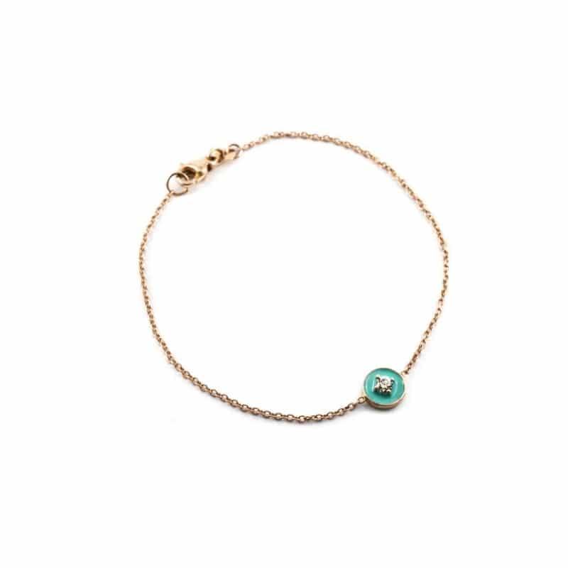 Thais Bernardes BRACCIALE coriandolo IN ORO ROSA