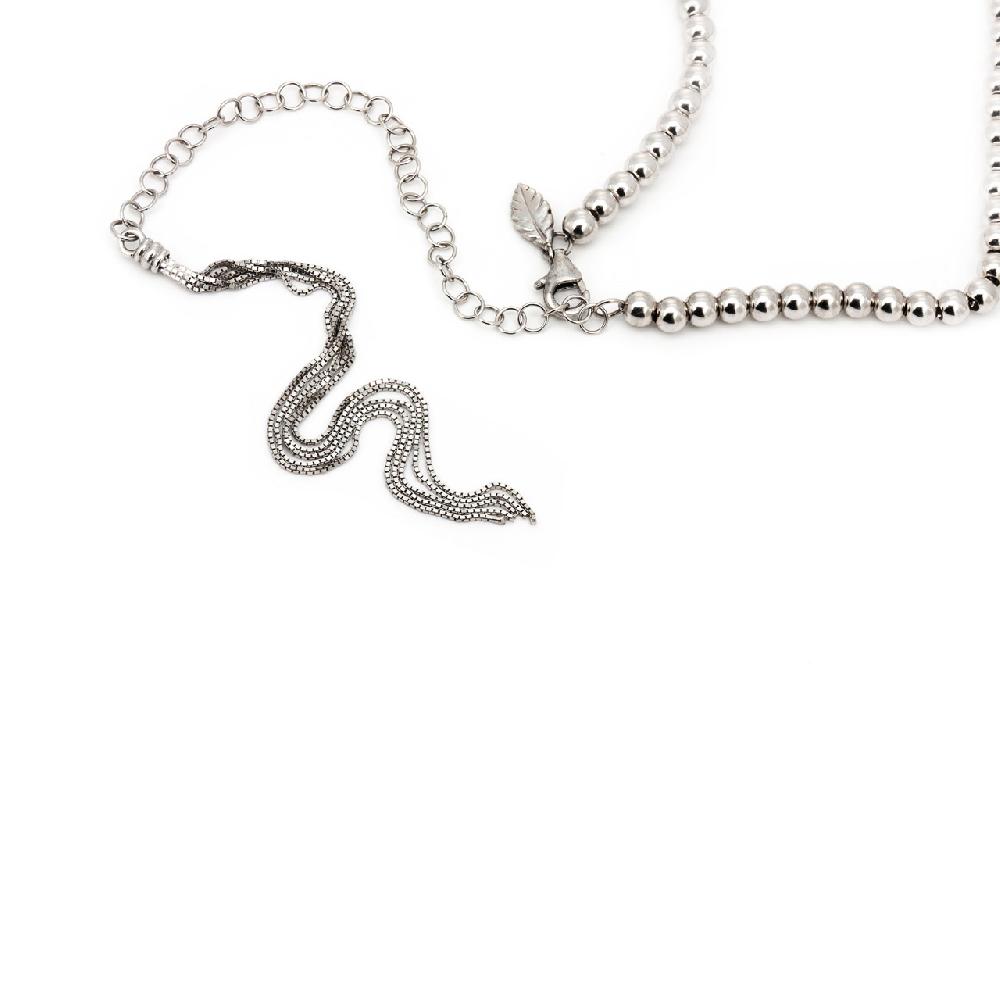 Thais Bernardes Choker Palline Scorrevoli