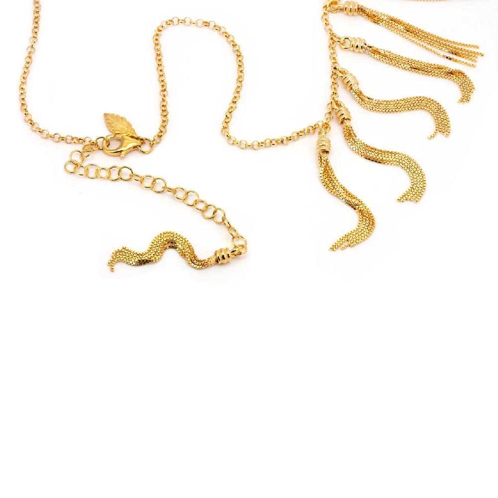 Thais Bernardes Collana Frange Amazzonica Oro