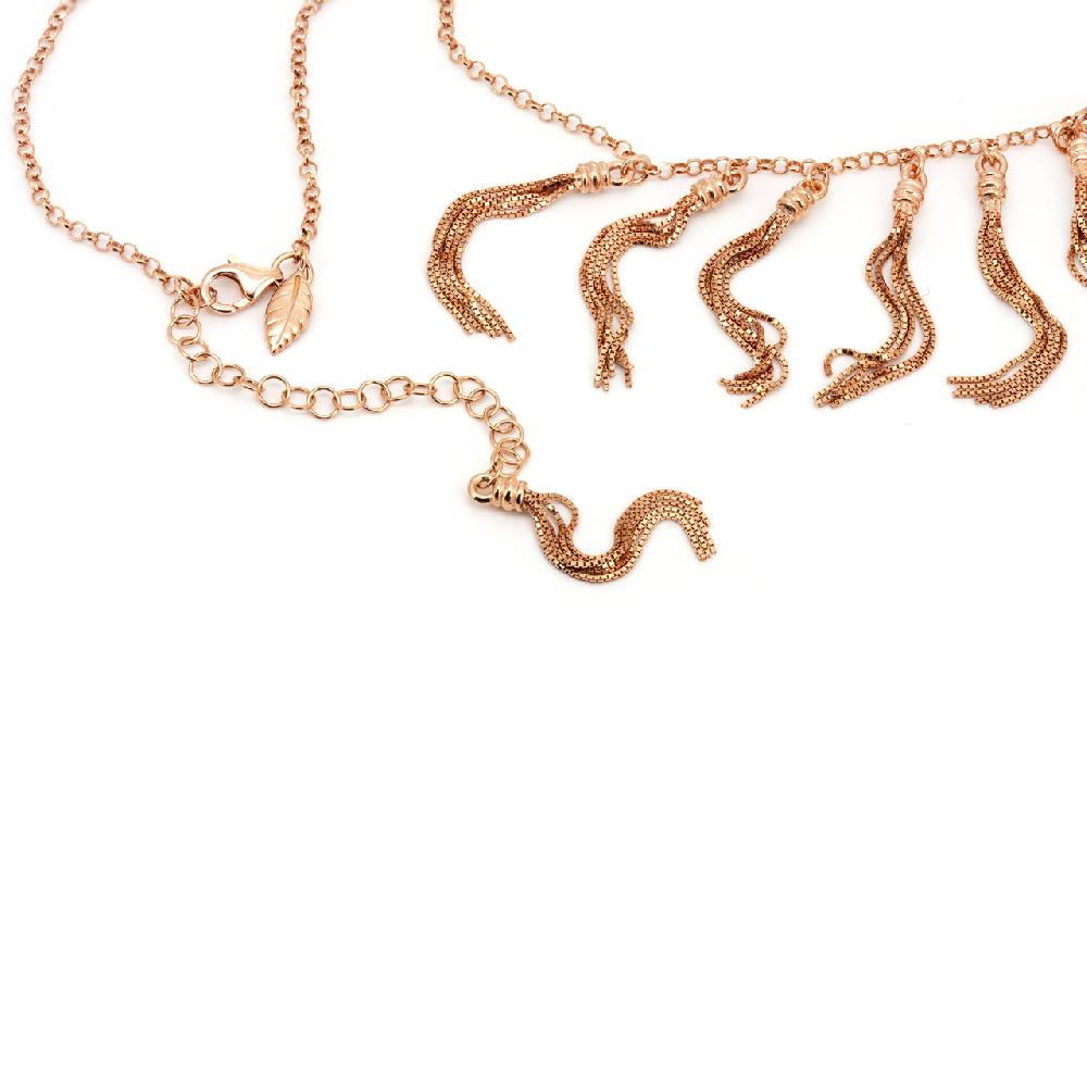 Thais Bernardes Collana Frange Amazzonica Oro Rosa