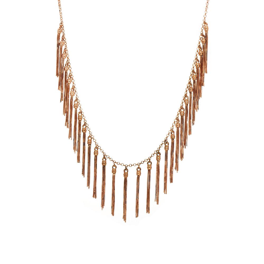 Thais Bernardes Collana Frange Amazzonica Oro Rosa