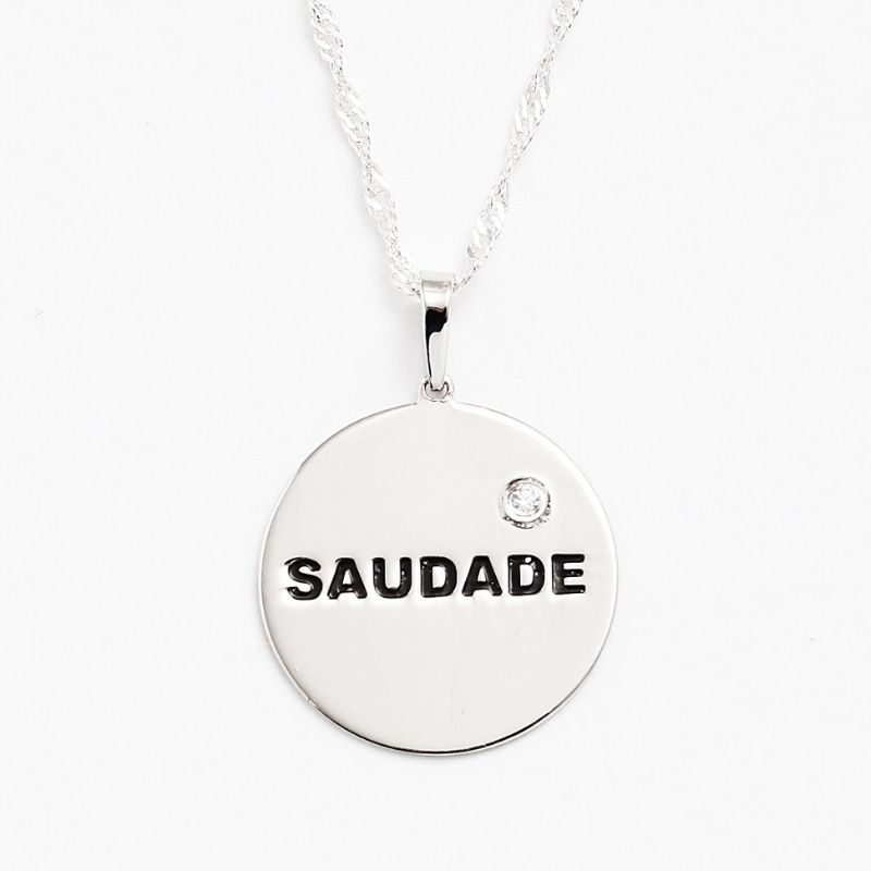 Thais Bernardes Collana Medaglietta Saudade