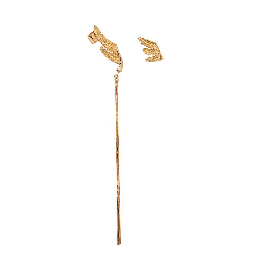 Thais Bernardes Orecchini Asimmetrici Piume