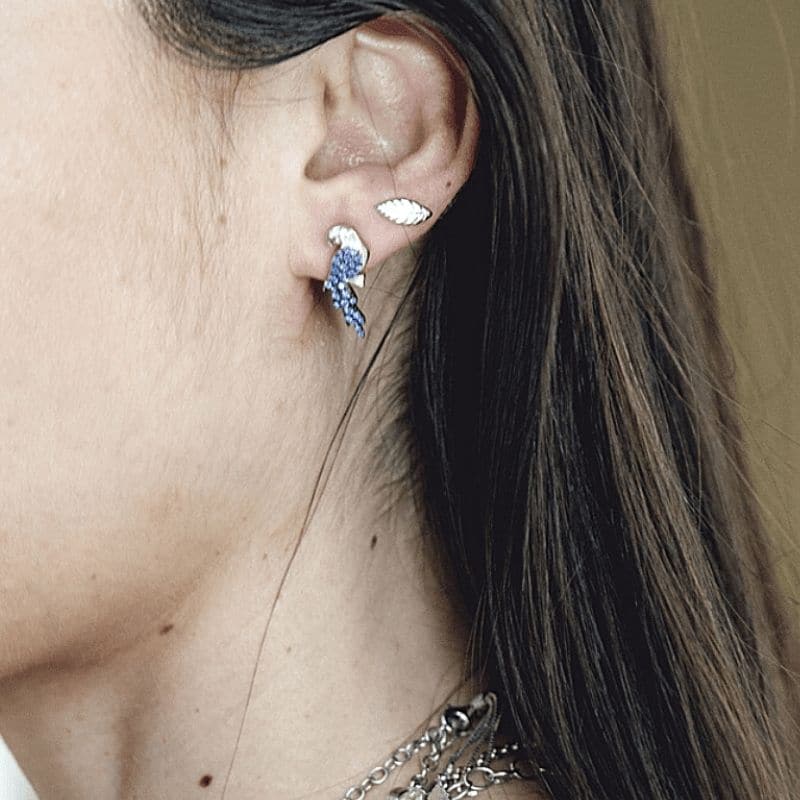 Thais Bernardes Orecchini Mini Piume