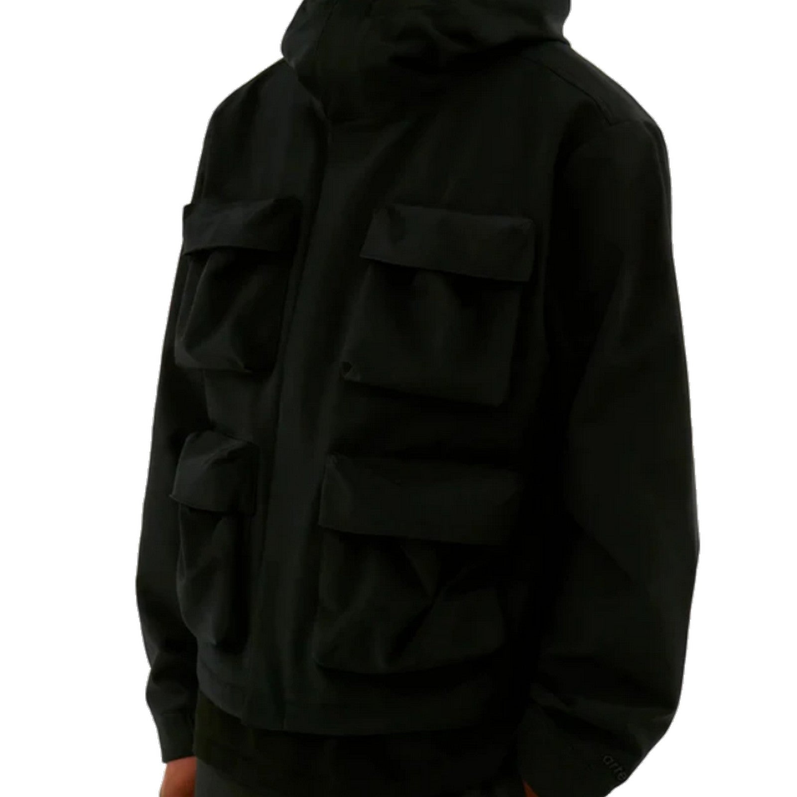 Arte 3D Pockets Nylon Hooded Jacket