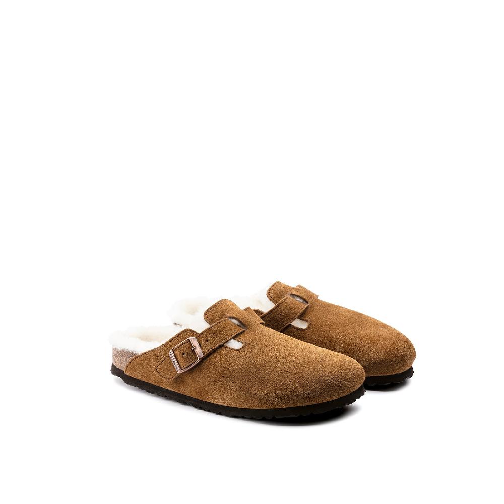 Birkenstock Boston Shearling Suede Leather