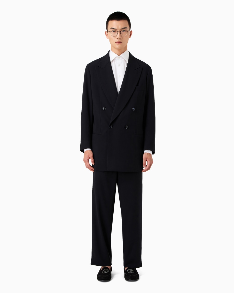 The World Of Armani ABITO DOPPIOPETTO IN CREPE DI LANA VERGINE