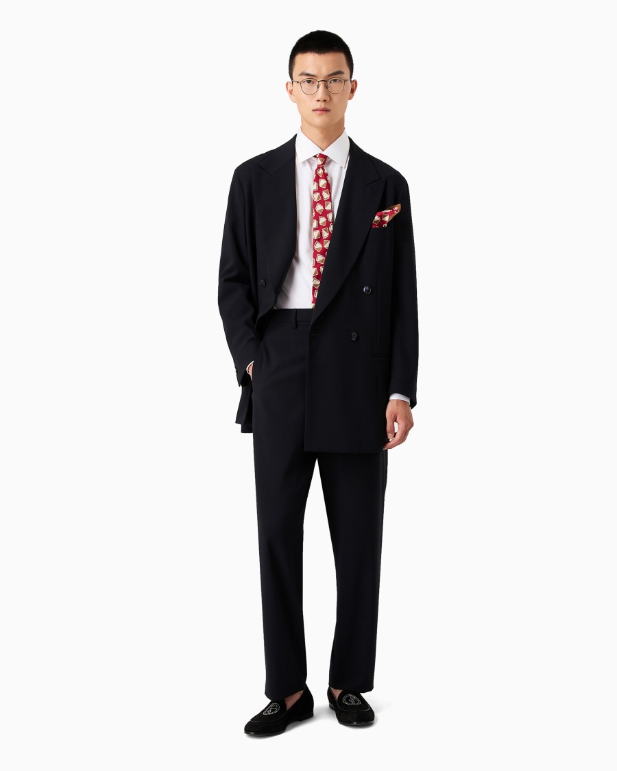 The World Of Armani ABITO DOPPIOPETTO IN CREPE DI LANA VERGINE