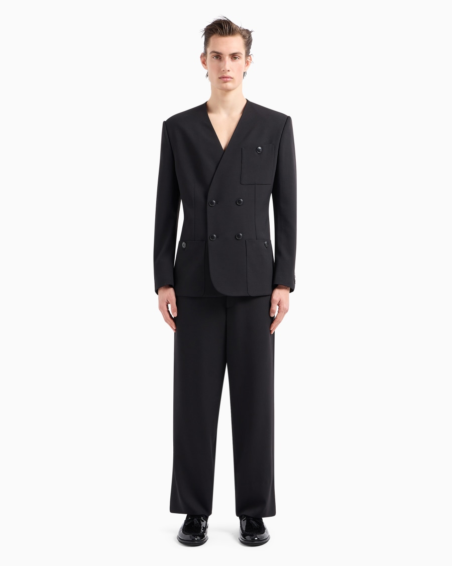 The World Of Armani ABITO DOPPIOPETTO IN LANA VERGINE STRETCH