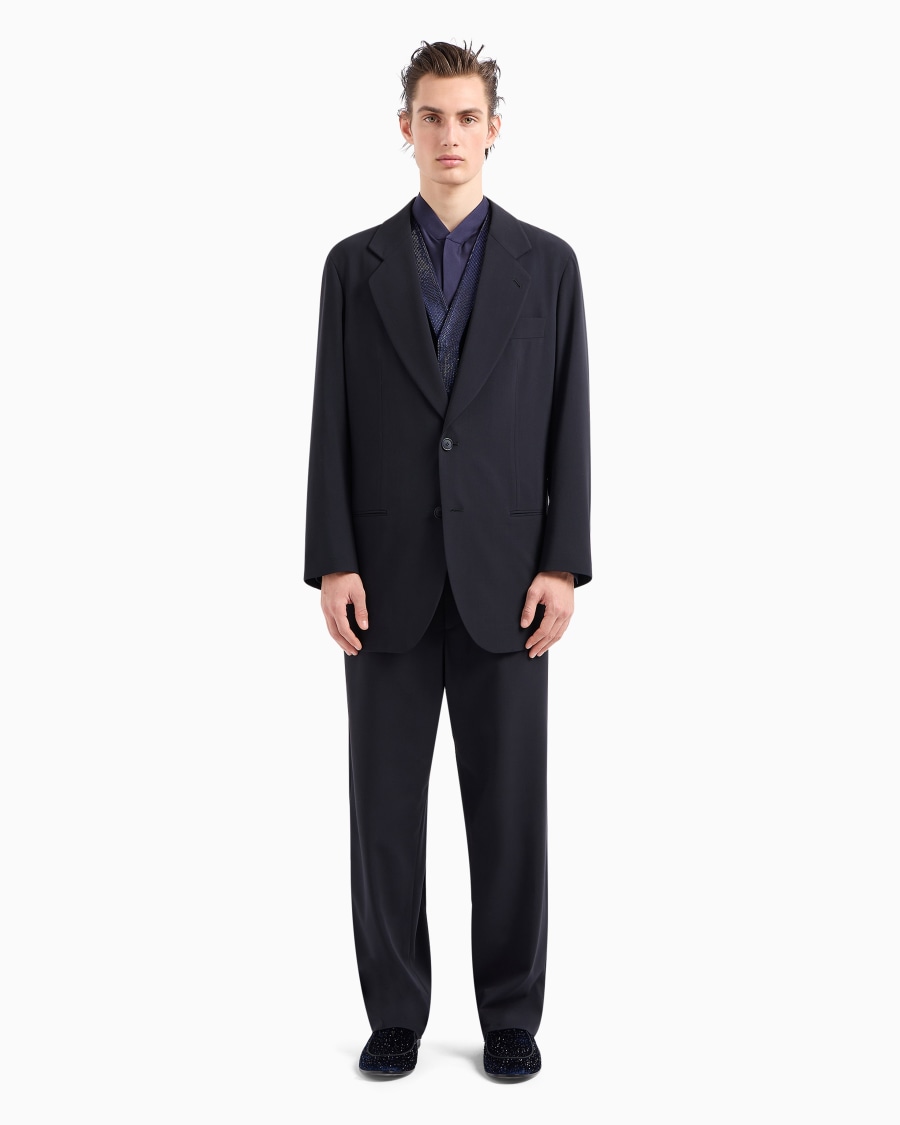 The World Of Armani ABITO LINEA HERITAGE MONOPETTO IN CREPE DI PURA LANA