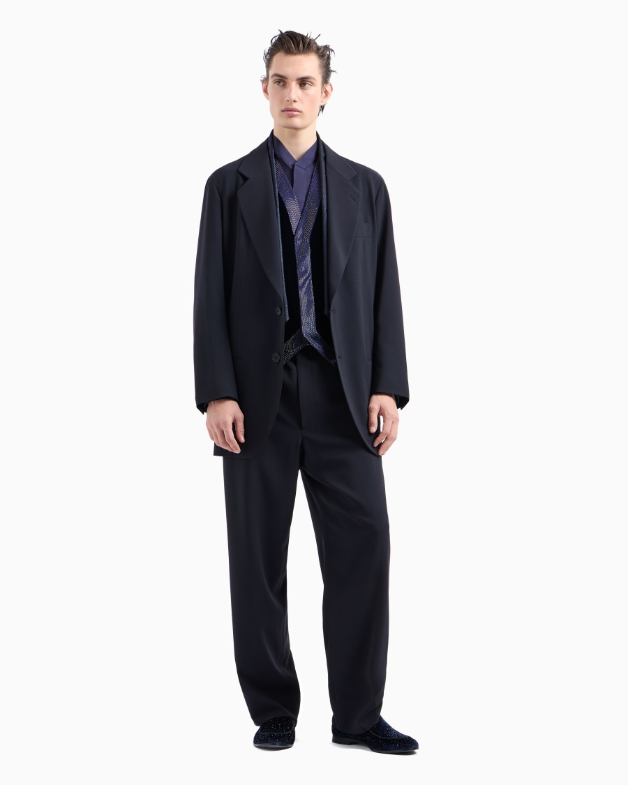 The World Of Armani ABITO LINEA HERITAGE MONOPETTO IN CREPE DI PURA LANA