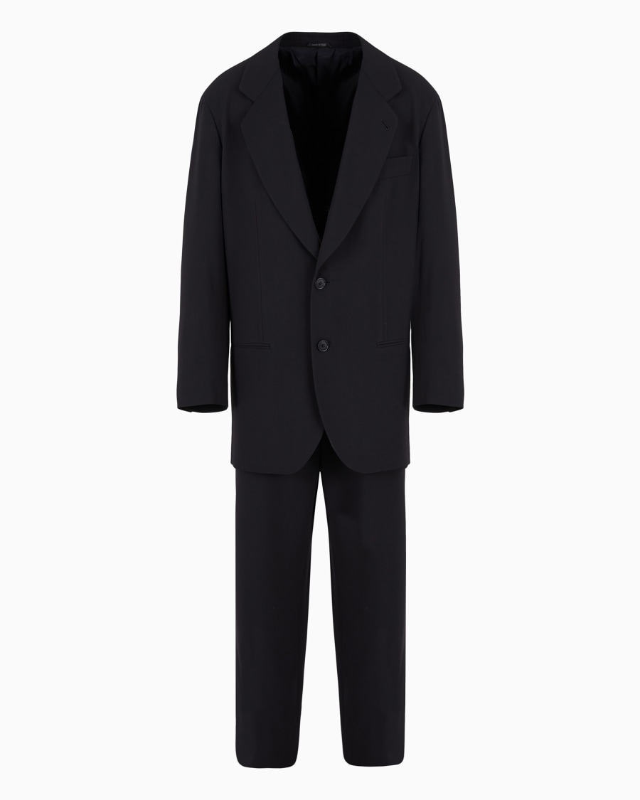 The world of armani ABITO LINEA HERITAGE MONOPETTO IN CREPE DI PURA LANA