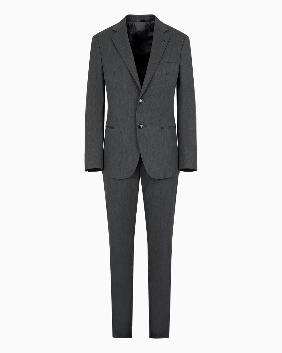 The world of armani ABITO LINEA SOHO MONOPETTO IN LANA VERGINE