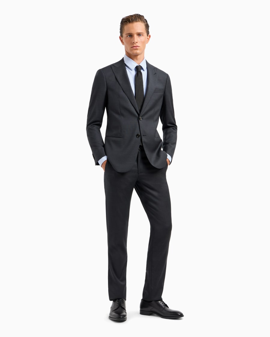 The World Of Armani ABITO LINEA SOHO MONOPETTO IN LANA VERGINE PUNTO SPILLO