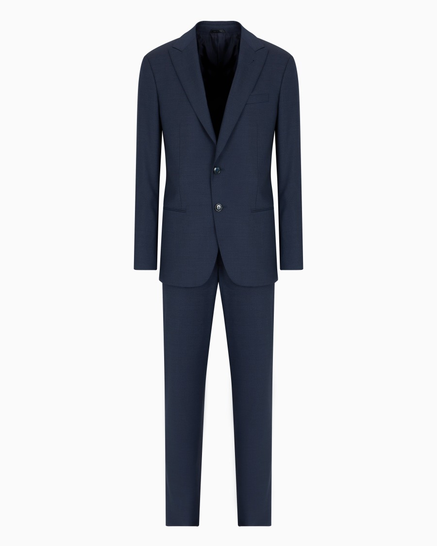 The world of armani ABITO LINEA SOHO MONOPETTO IN LANA VERGINE PUNTO SPILLO