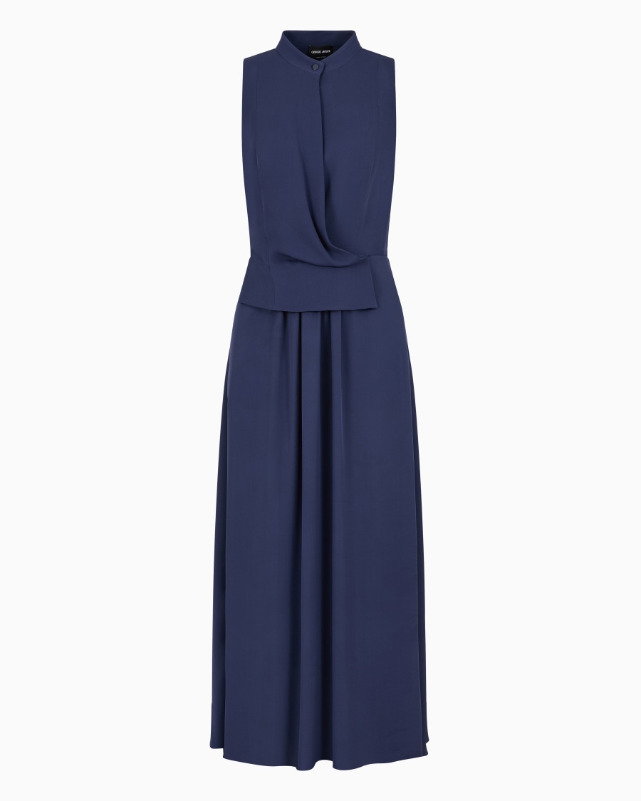 The world of armani ABITO LONGUETTE IN TRIPLA GEORGETTE DI SETA ASV