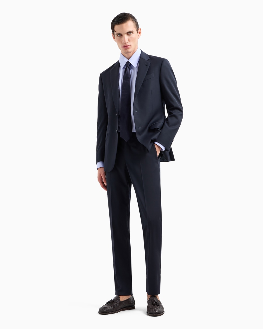 The World Of Armani ABITO MONOPETTO LINEA SOFT IN LANA VERGINE