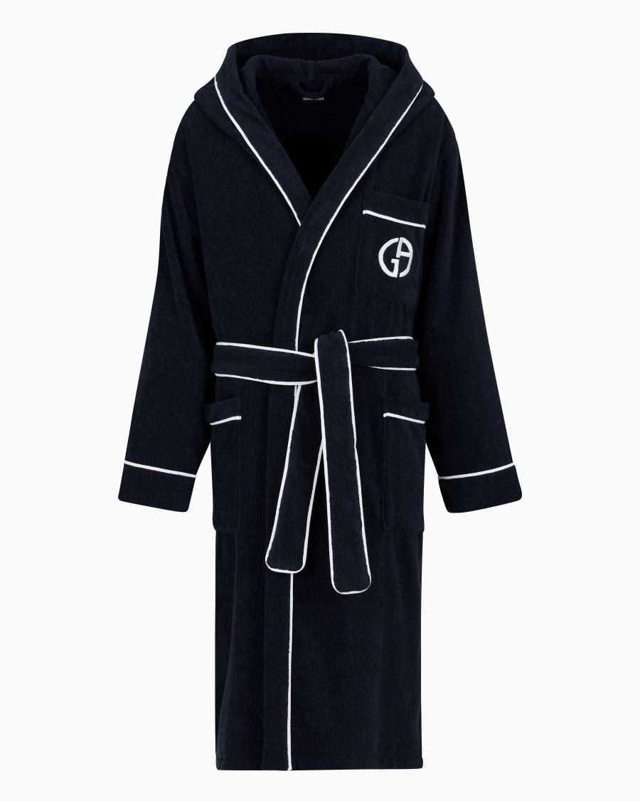 The world of armani ACCAPPATOIO IN SPUGNA DI COTONE