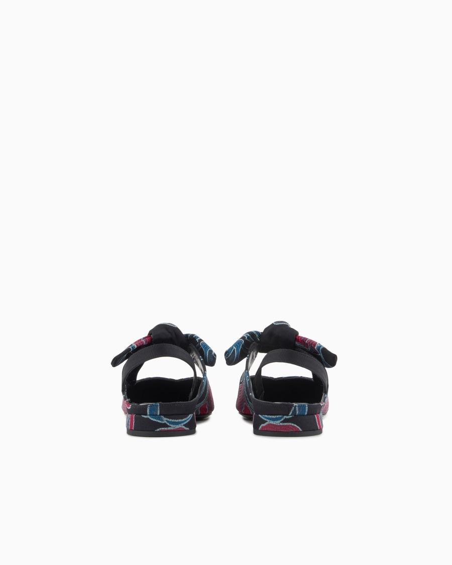 The World Of Armani BALLERINE SLINGBACK IN MISTO SETA JACQUARD