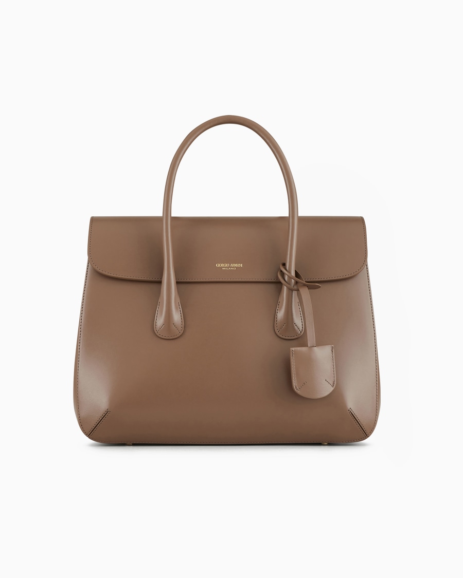 The world of armani BAULETTO GRANDE LA PRIMA IN PELLE PALMELLATA