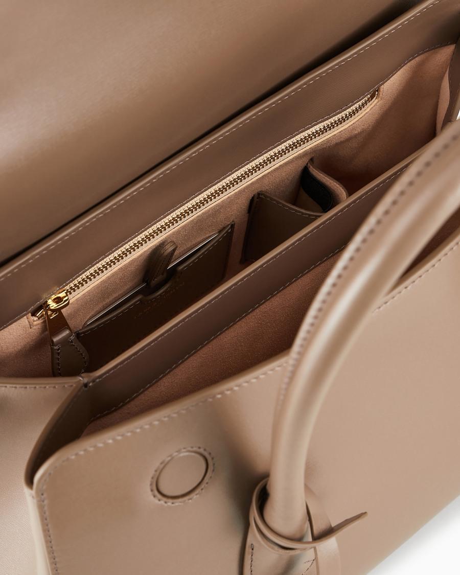 The World Of Armani BAULETTO MEDIO LA PRIMA IN PELLE PALMELLATA