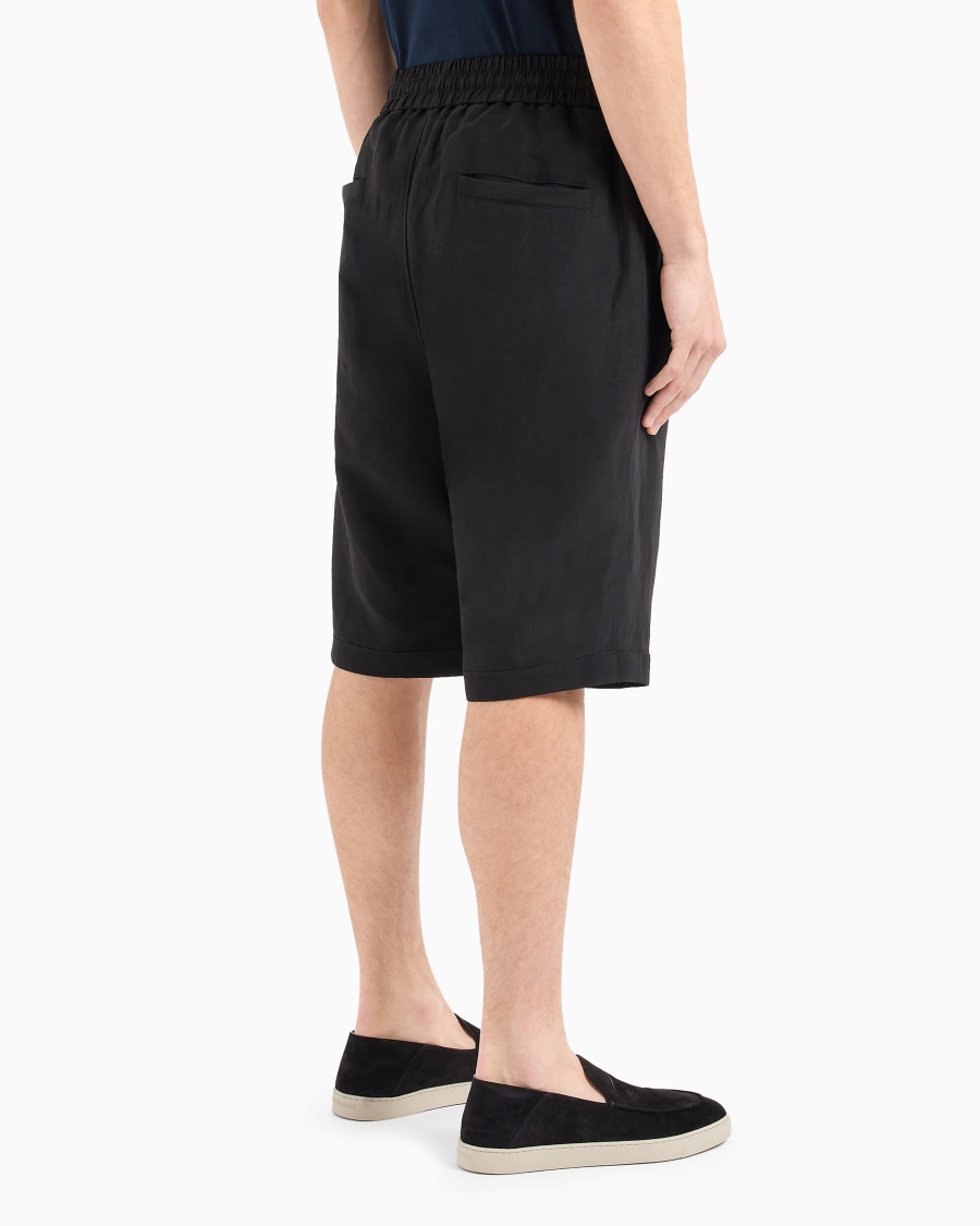 The World Of Armani BERMUDA IN TELA DI VISCOSA E LINO