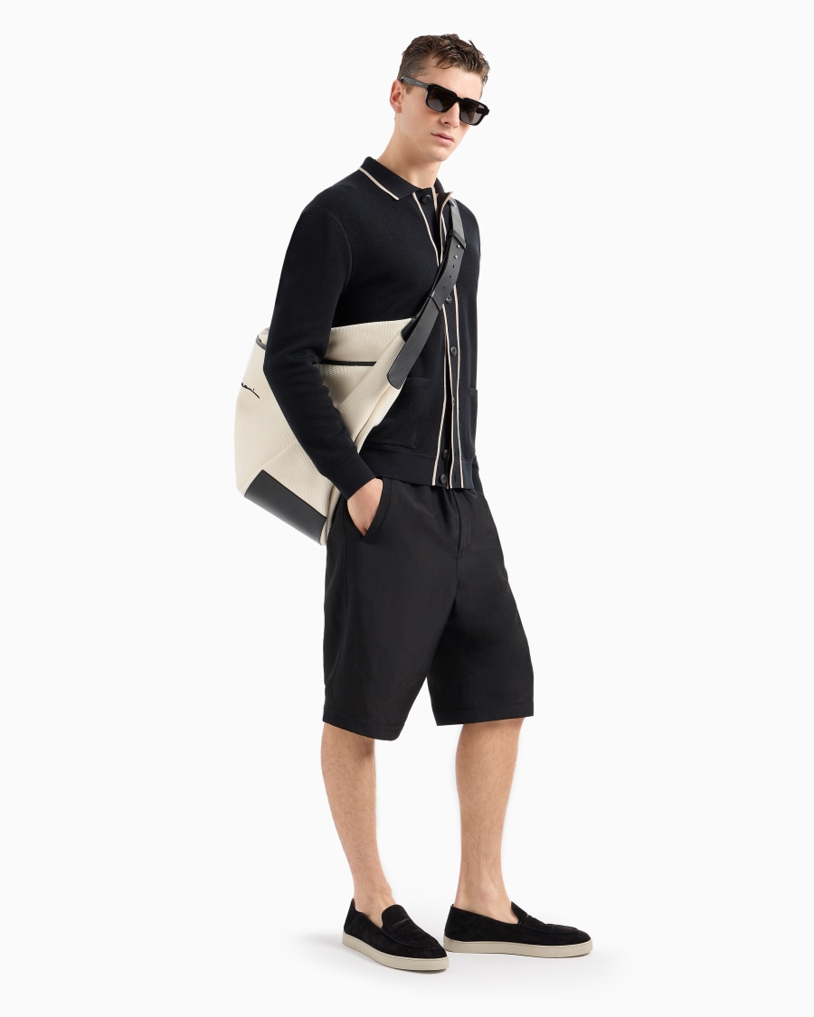 The World Of Armani BERMUDA IN TELA DI VISCOSA E LINO