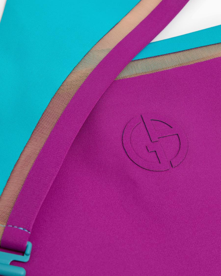 The World Of Armani BIKINI A FASCIA CON DETTAGLI IN TULLE