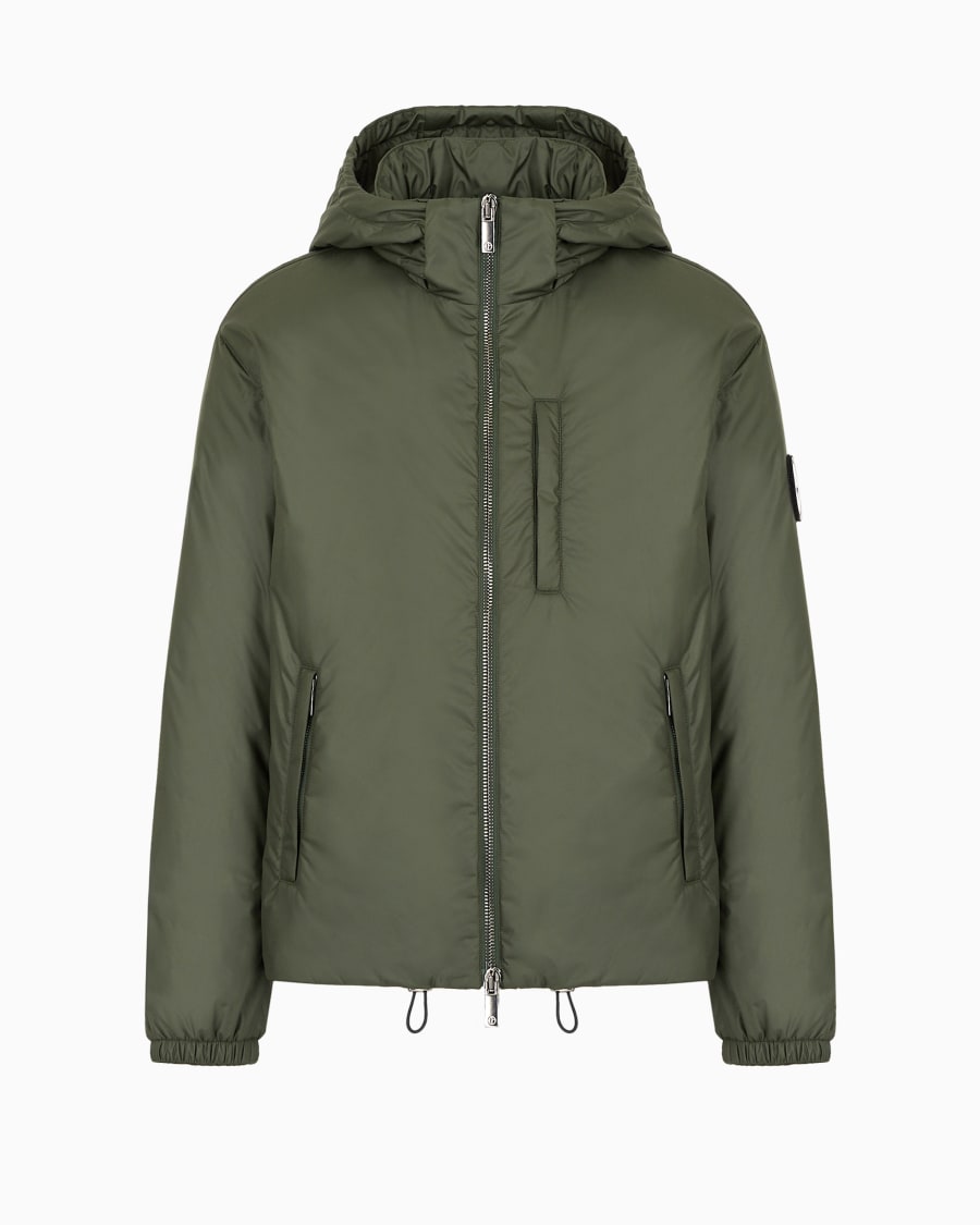 The world of armani BLOUSON CON CAPPUCCIO IMBOTTITO IN PIUMA D'OCA ASV