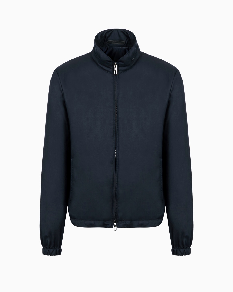 The world of armani BLOUSON ICON IN GABARDINE DI MISTO CASHMERE