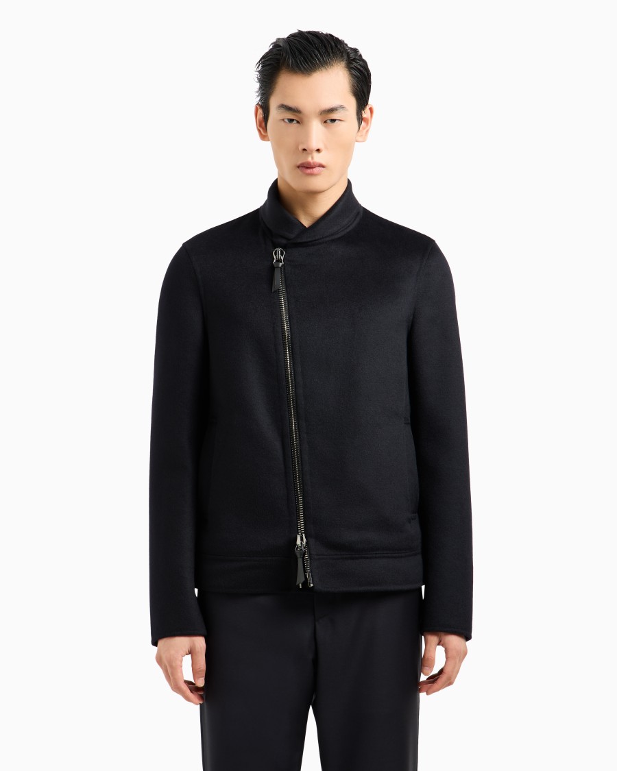 The World Of Armani BLOUSON ICON IN PANNO DOUBLE DI CASHMERE