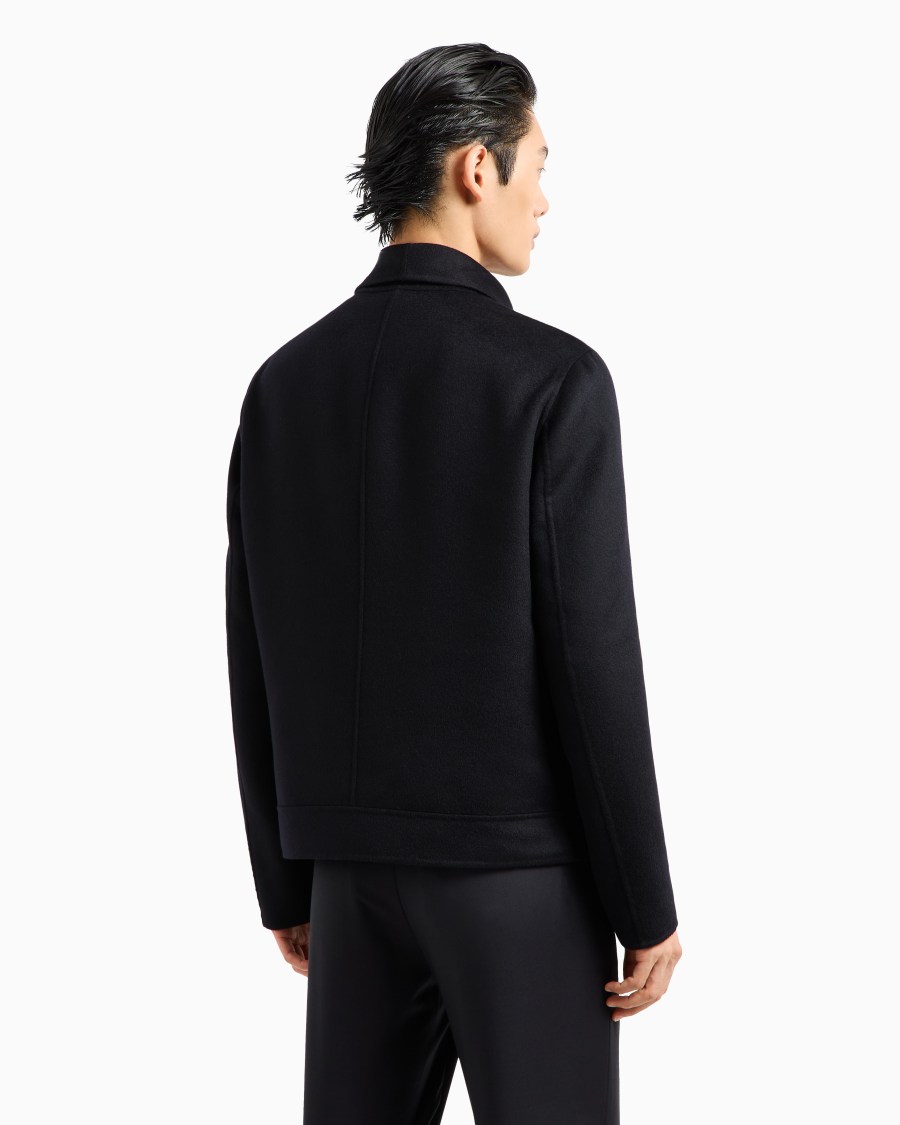The World Of Armani BLOUSON ICON IN PANNO DOUBLE DI CASHMERE