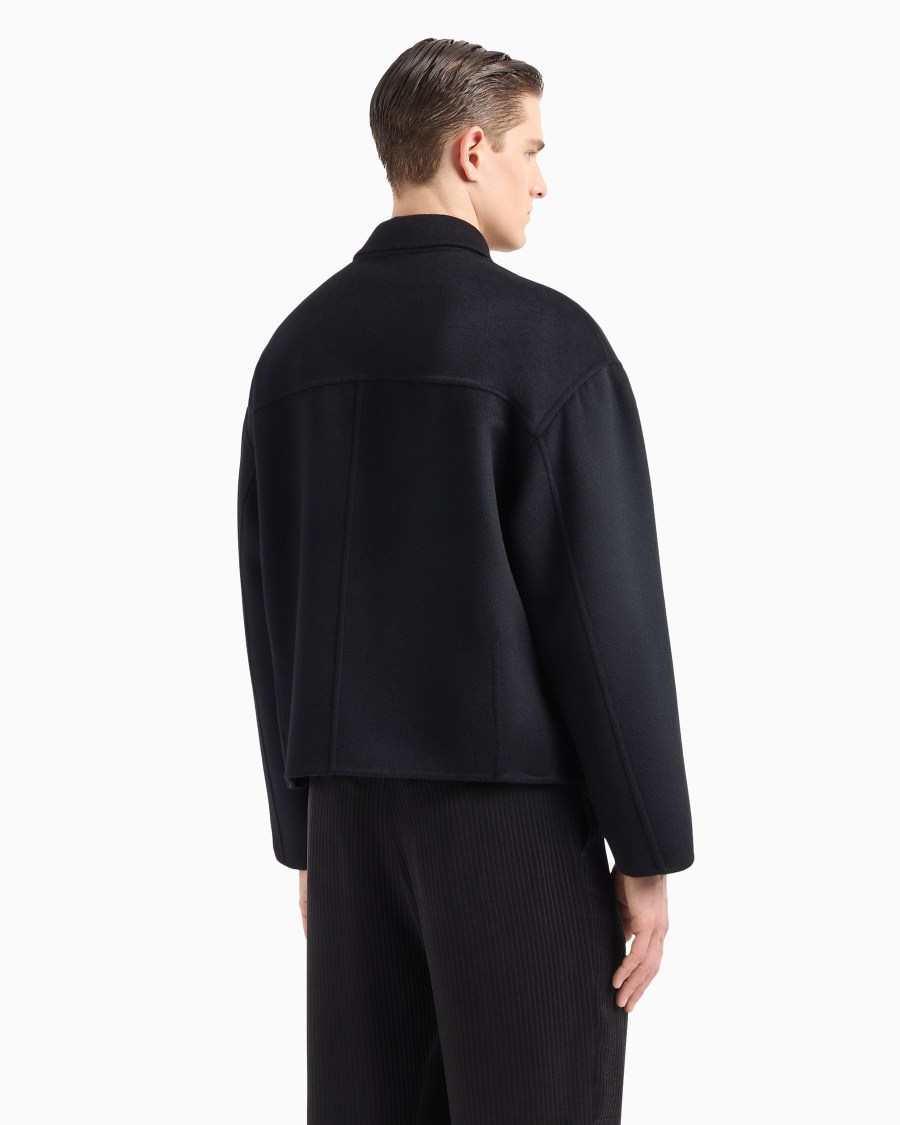 The World Of Armani BLOUSON IN PANNO DI CASHMERE DOUBLE