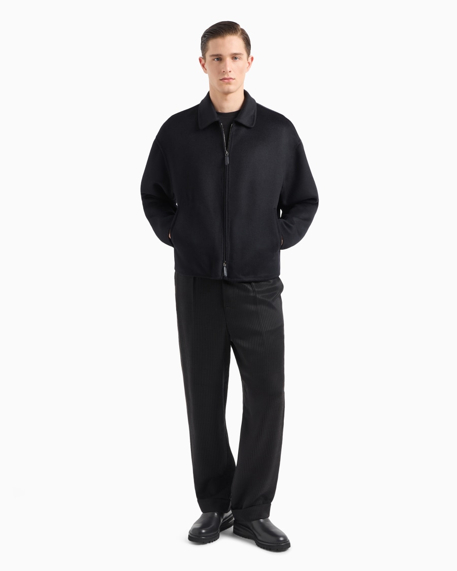 The World Of Armani BLOUSON IN PANNO DI CASHMERE DOUBLE
