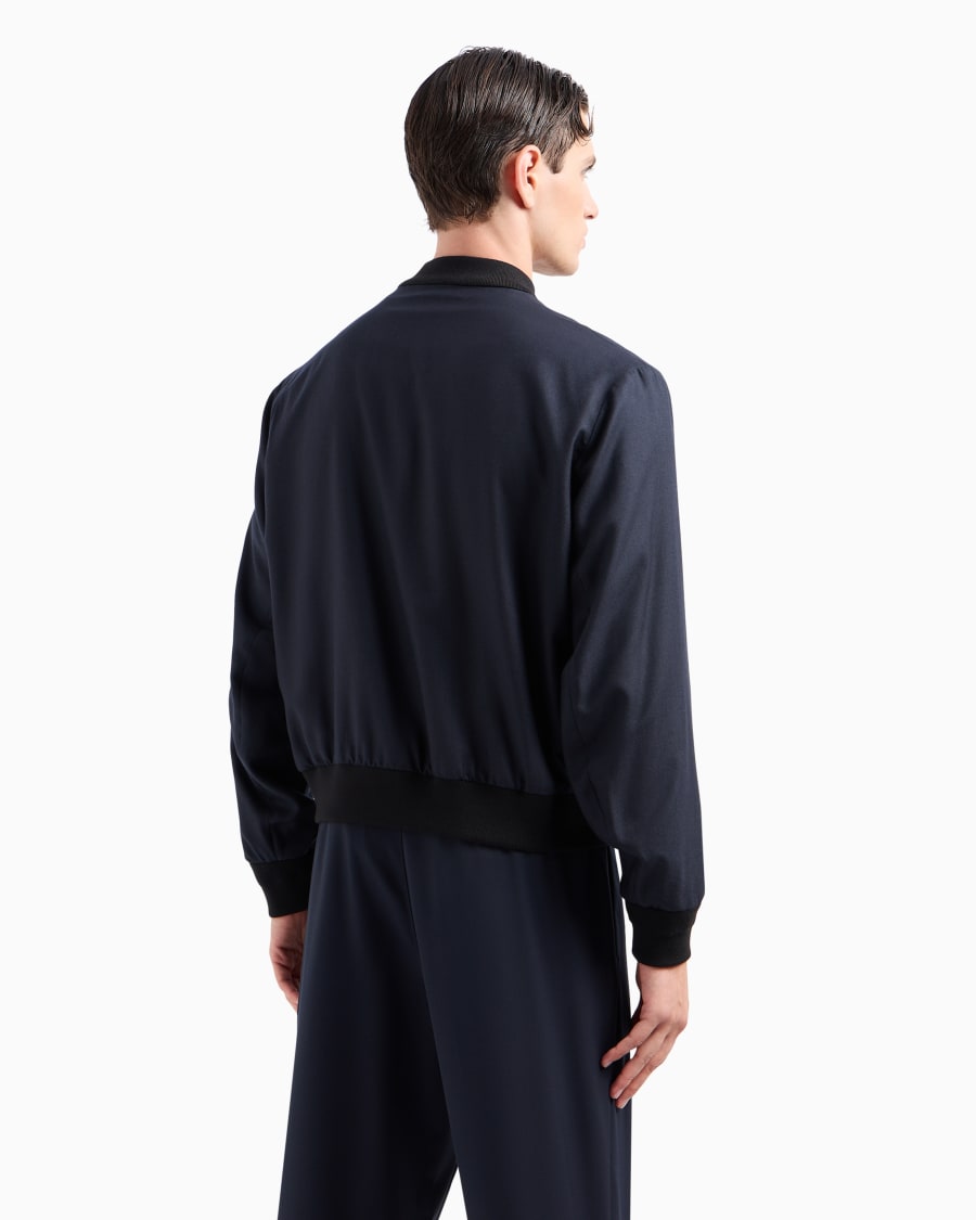 The World Of Armani BLOUSON IN TELA DI CASHMERE E SETA ASV
