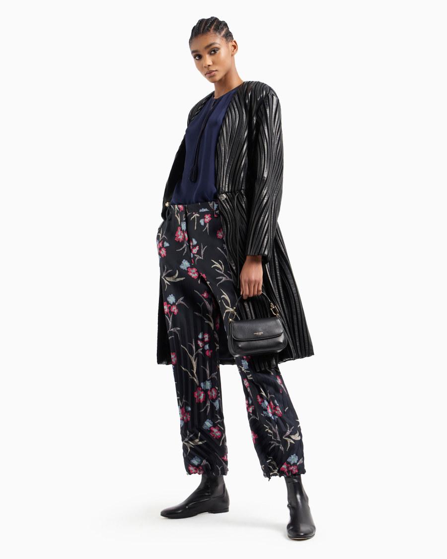 The World Of Armani BLUSA IN DOPPIA GEORGETTE DI SETA