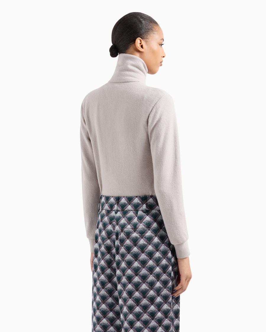 The World Of Armani BODY A MANICHE LUNGHE IN JERSEY DI CASHMERE E SETA STRETCH