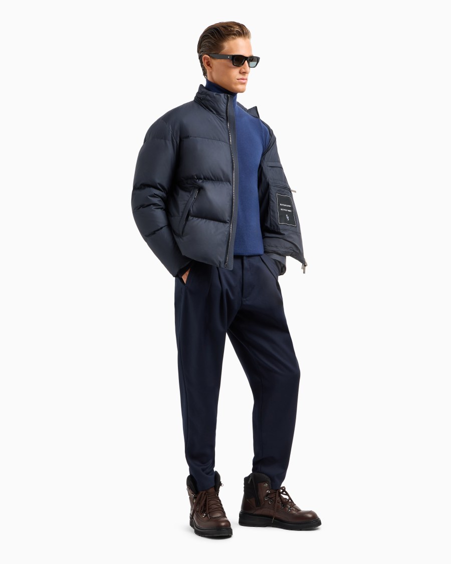 The World Of Armani BOMBER IMBOTTITO IN PIUMA D'OCA