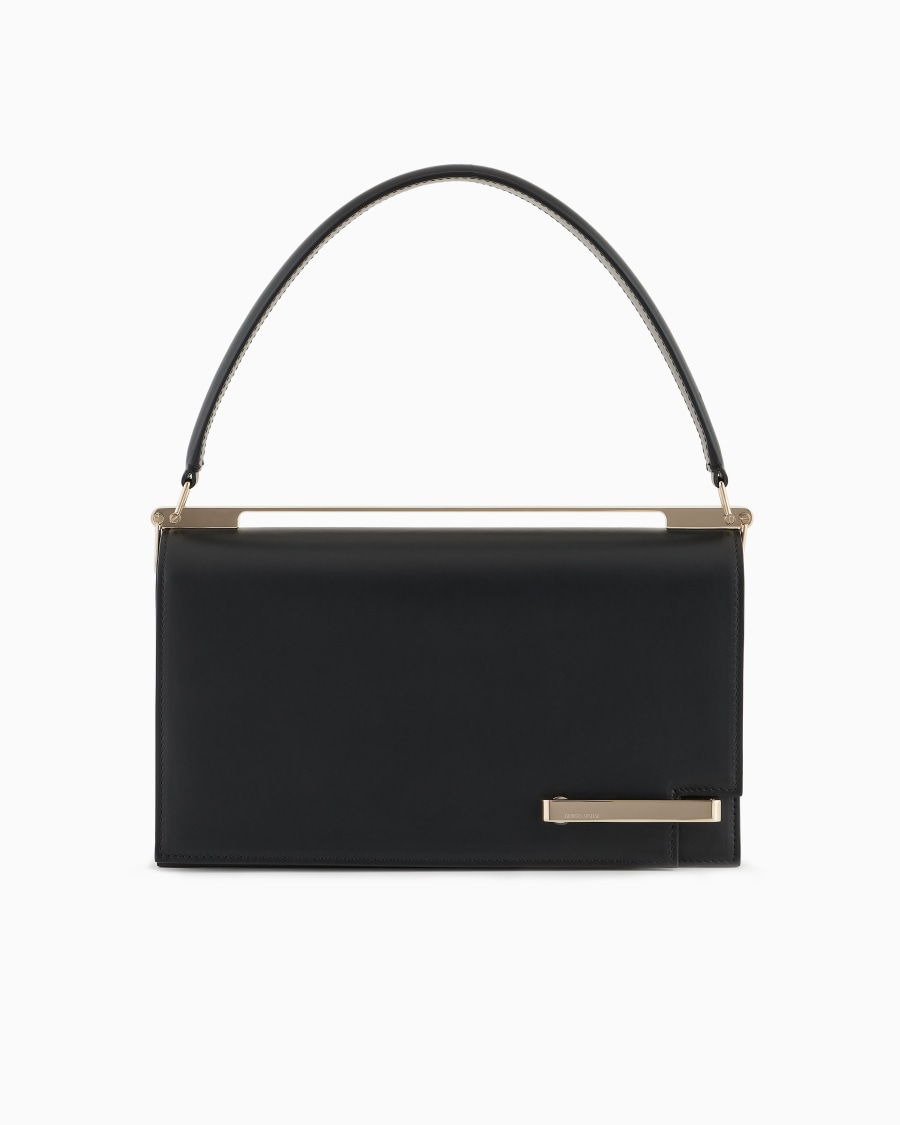 The world of armani BORSA A MANO MEDIA IN PELLE CON TRACOLLA