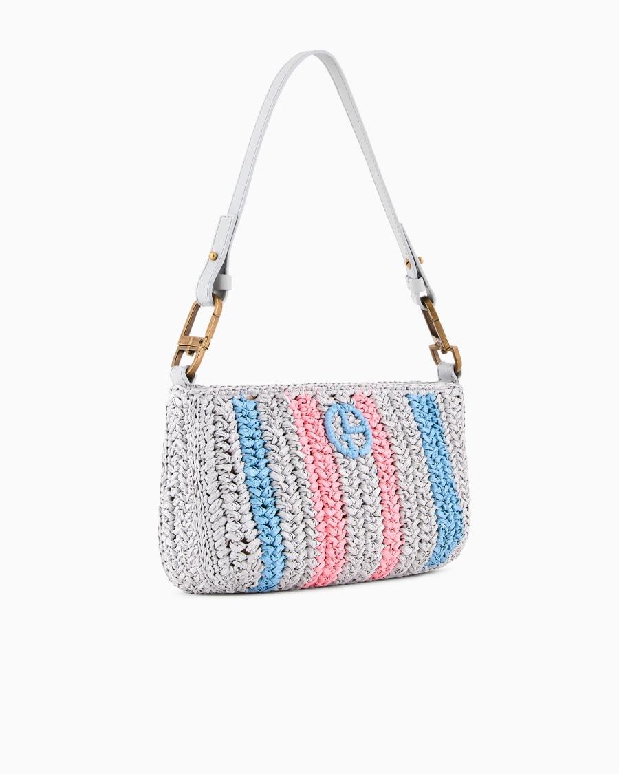 The World Of Armani BORSA A MANO MEDIA LA PRIMA IN RAFIA INTRECCIATA