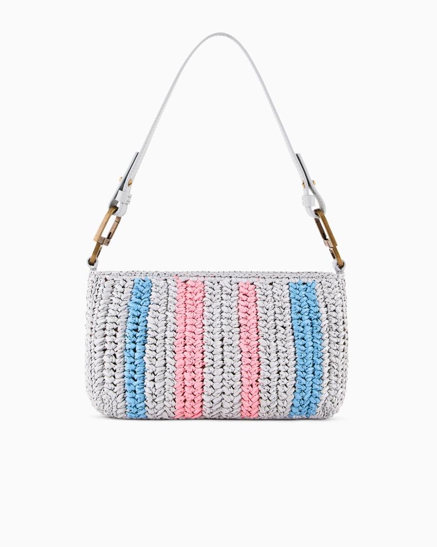 The World Of Armani BORSA A MANO MEDIA LA PRIMA IN RAFIA INTRECCIATA