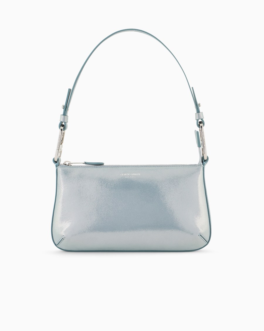 The world of armani BORSA A MANO MEDIA LA PRIMA SOFT IN NABUK BRILLANTE