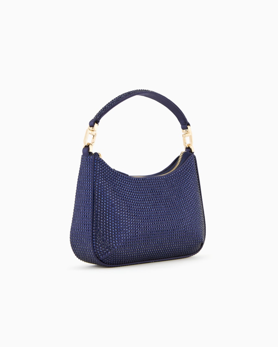 The World Of Armani BORSA A MANO MINI LA PRIMA IN RASO E STRASS