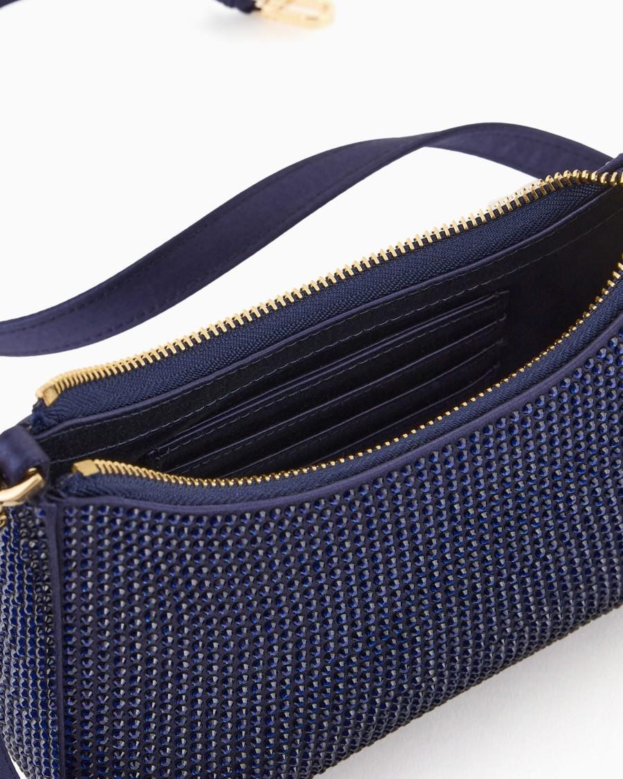 The World Of Armani BORSA A MANO MINI LA PRIMA IN RASO E STRASS